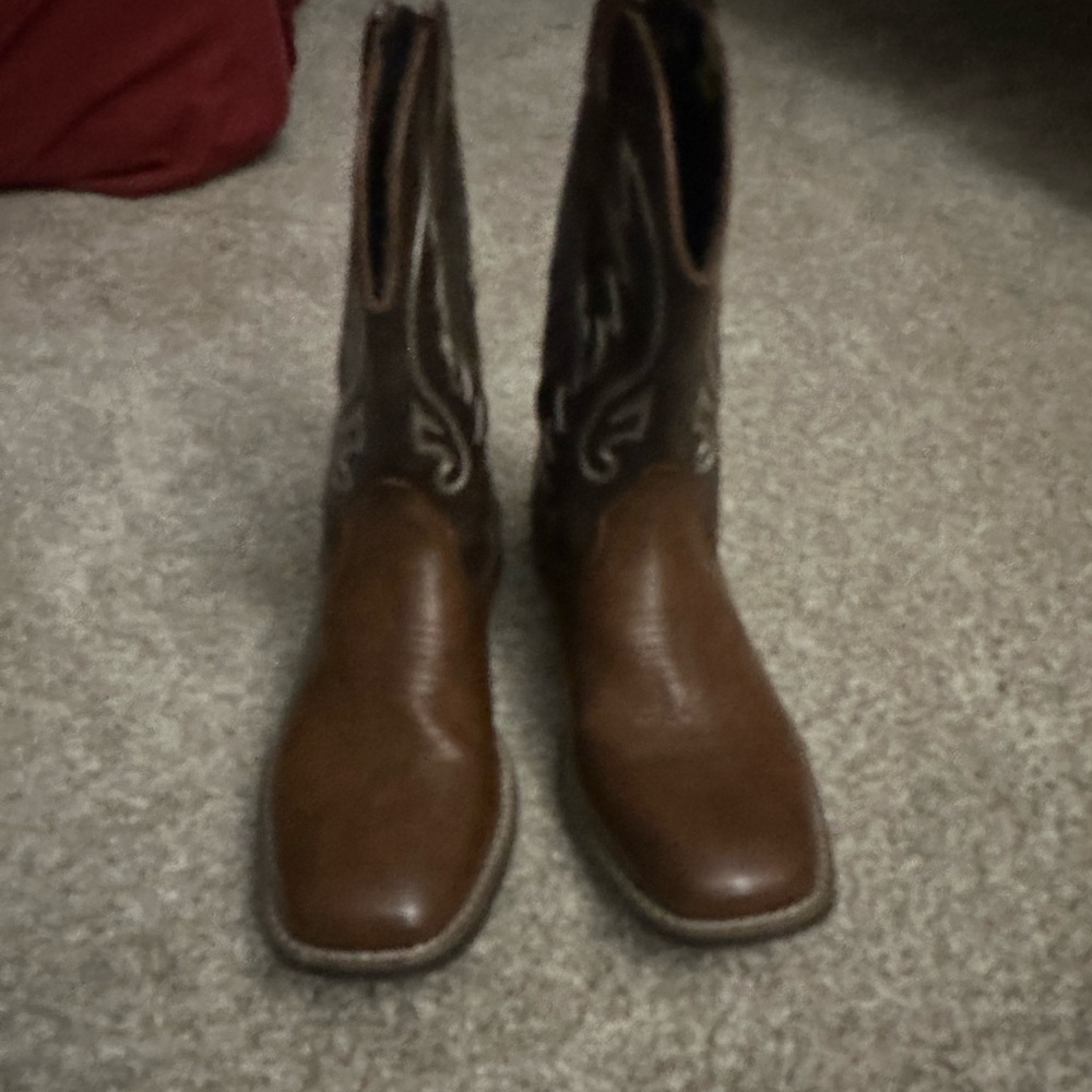 Men's Brown Leather Western Boots